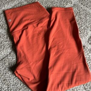 lululemon athletica Orange Leggings